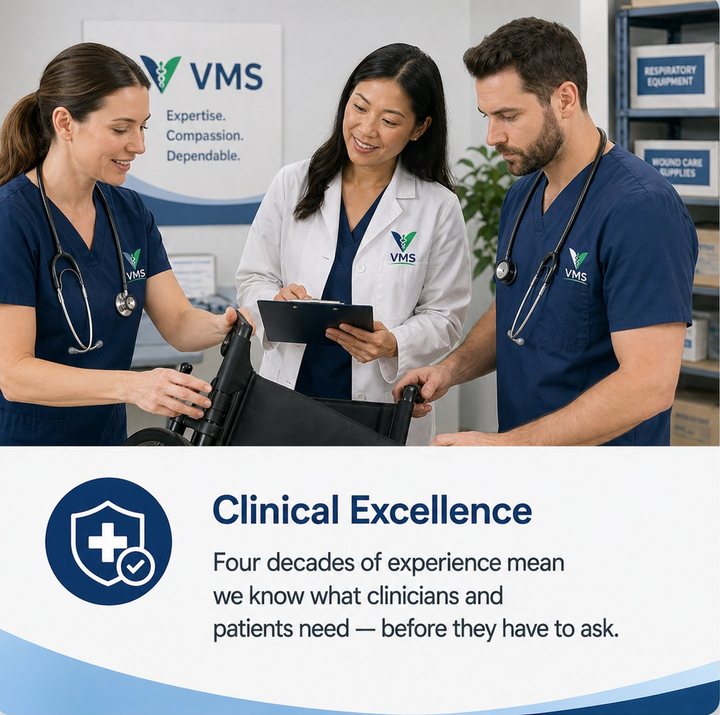 Clinical excellence across DME, hospital, and facility operations